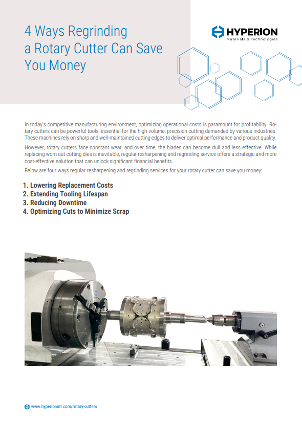 4 Ways Regrinding a Rotary Cutter Can Save You Money