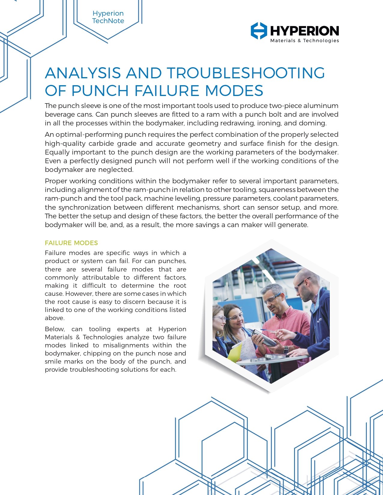 Analysis & Troubleshooting of Can Punch Failure Modes