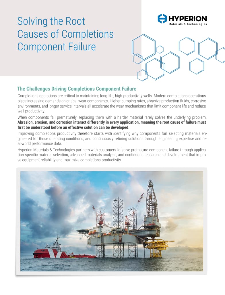 Failure Solving for Well Completion Components