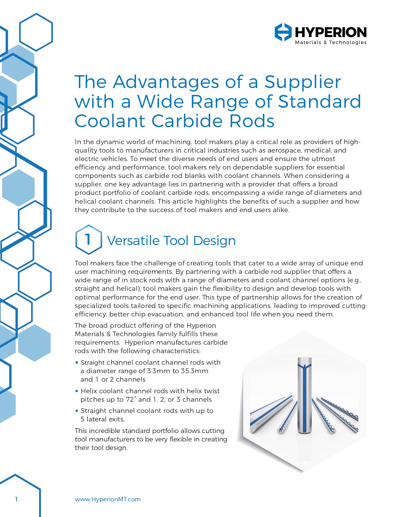 Advantages of broad product portfolio