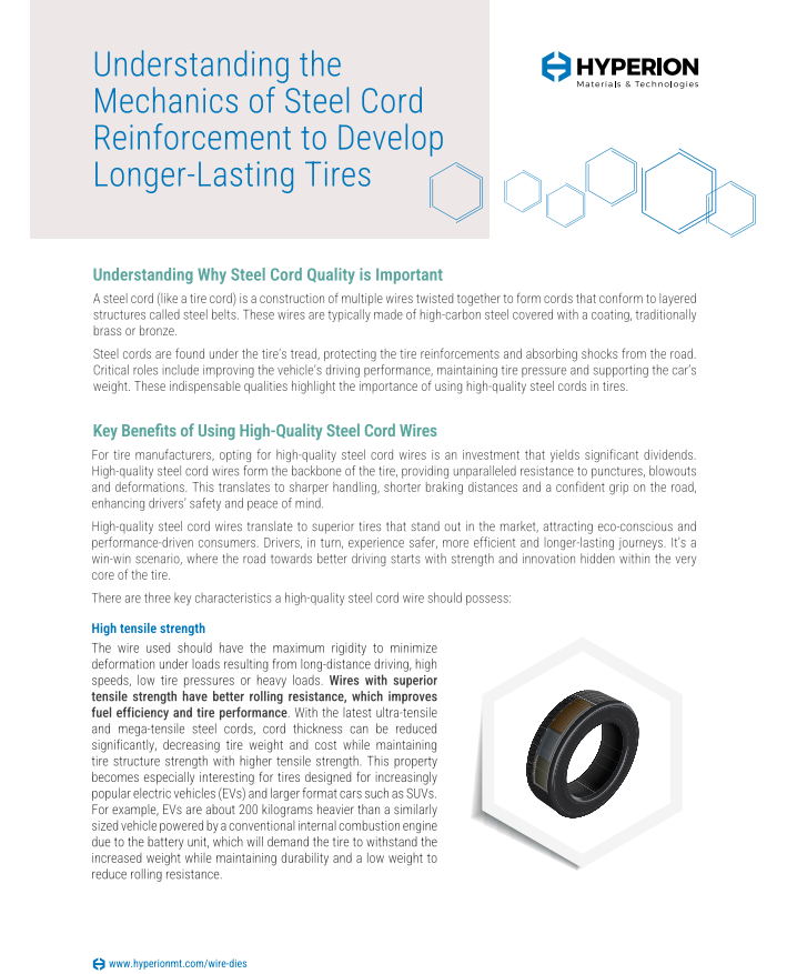 Understanding Steel Cord Mechanics for Longer-Lasting Tires