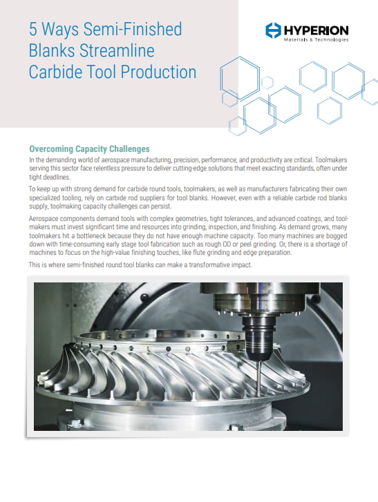 Boost Toolmaking Capacity Using Semi-Finished Tool Blanks