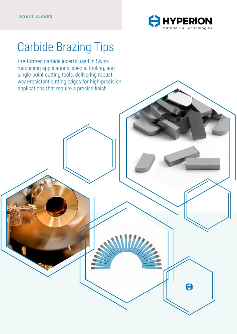 Carbide Brazing Tips Brochure