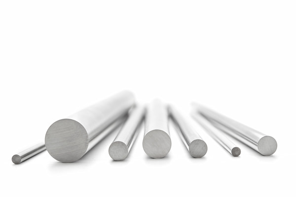 Carbide rod blanks of varying sizes used to manufacture precision cutting tools.