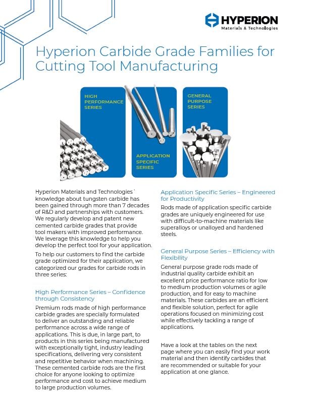 Carbide Rods Applications and Grades