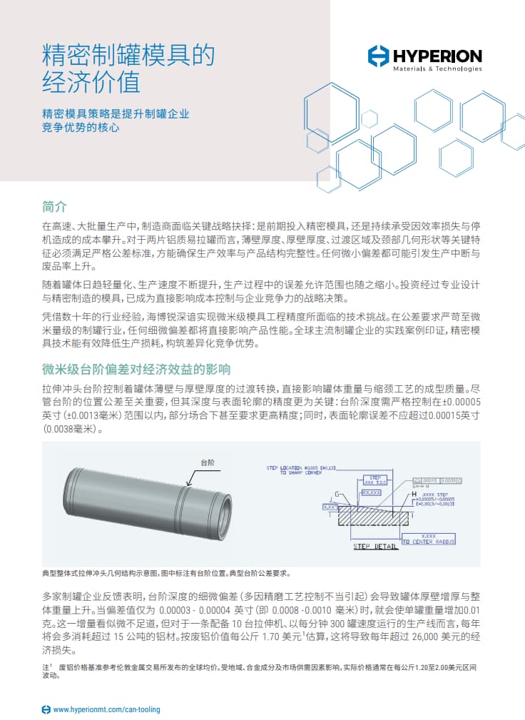 Precision Can Tooling Strategies