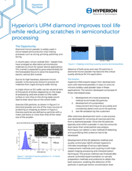 UPM Diamond Improves Tool Life