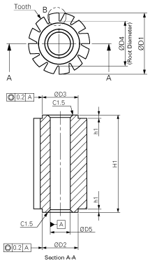 Hyperion cemented carbide gear hob blanks