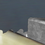 Cemented carbide tips for band saws