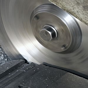 Metal cutting with Hyperion cemented carbide saw tip